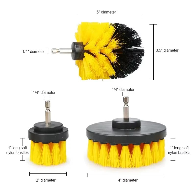Electric Drill Cleaning Scrubber Brushes