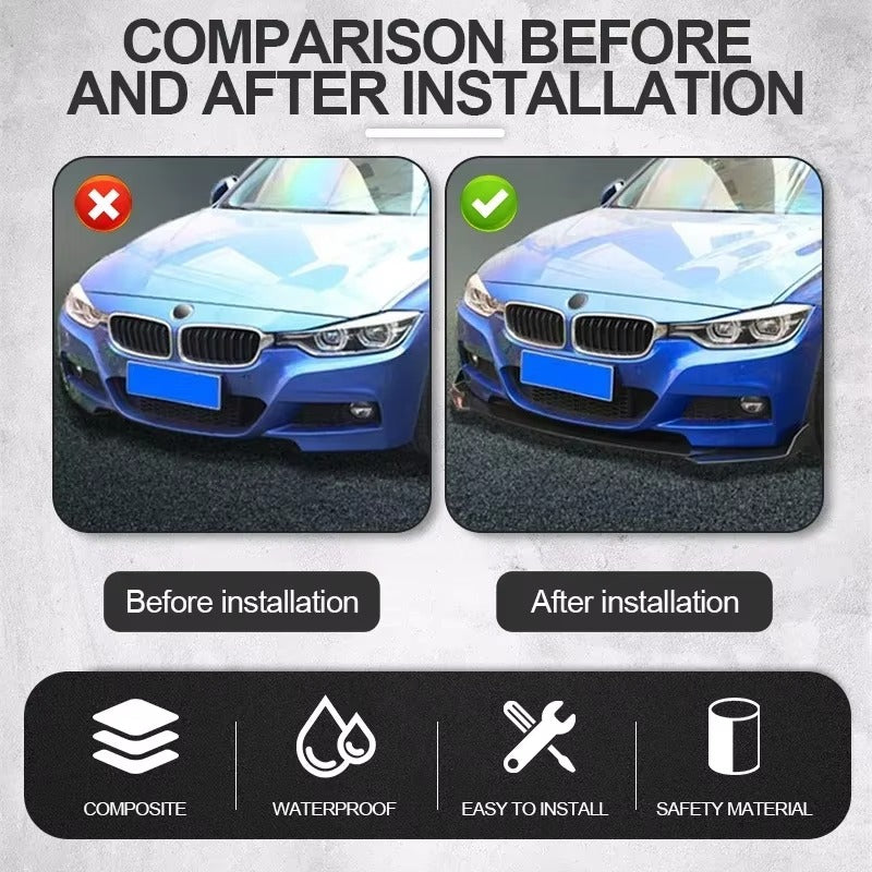 Universal Car Front Bumper Lip Kit