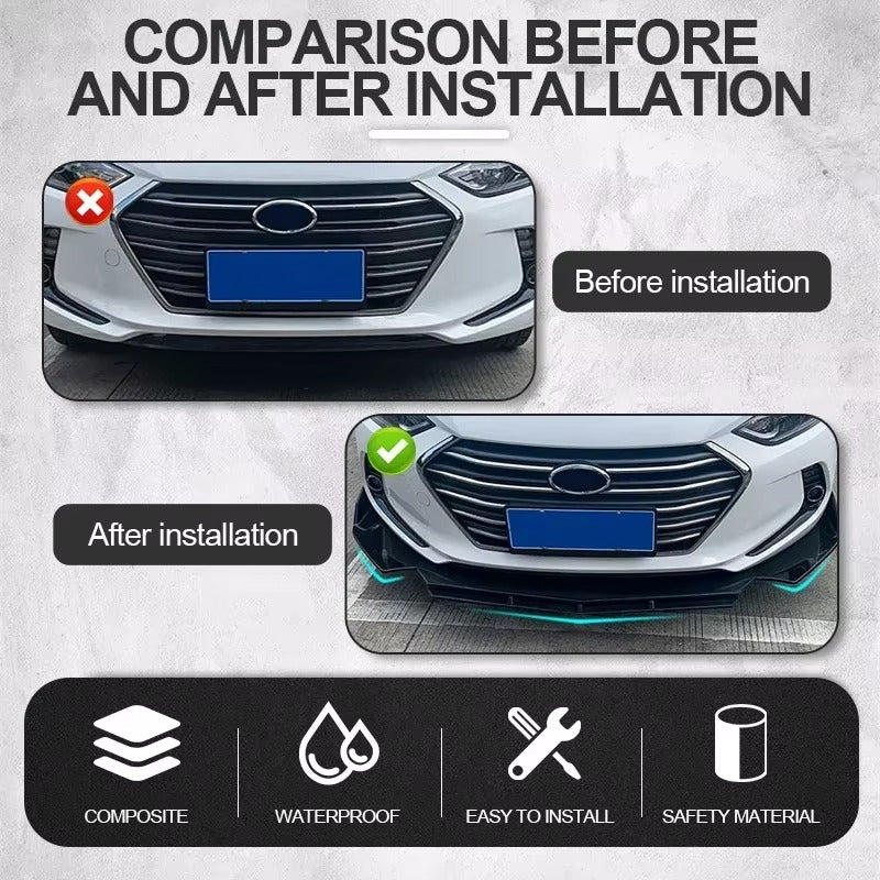 Universal Car Front Bumper Lip Kit