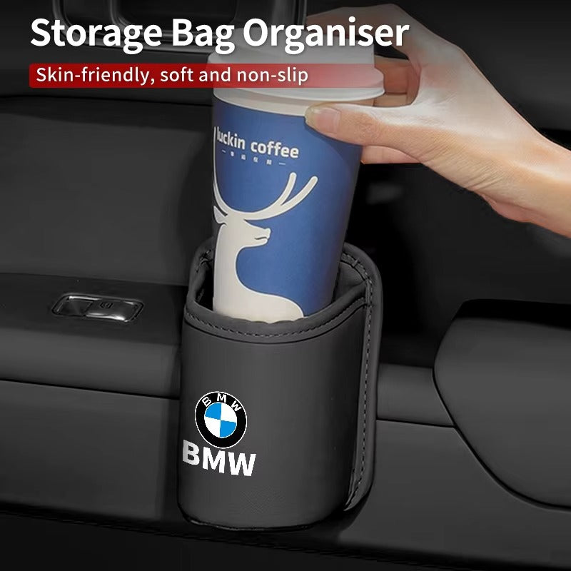 BMW Leather Car Interior Drink Organizer