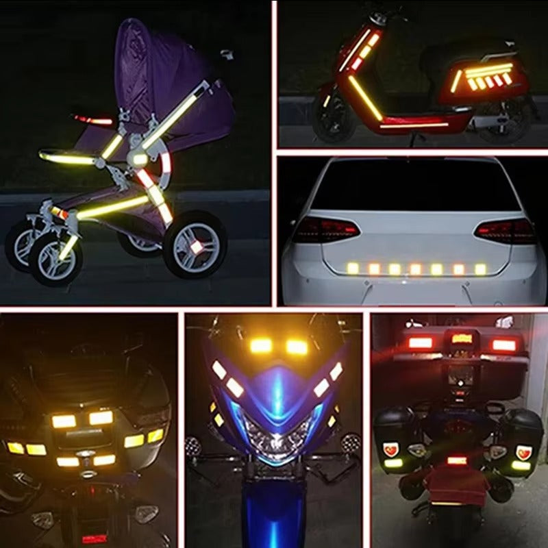 10Pcs Car Reflective Safety Stickers