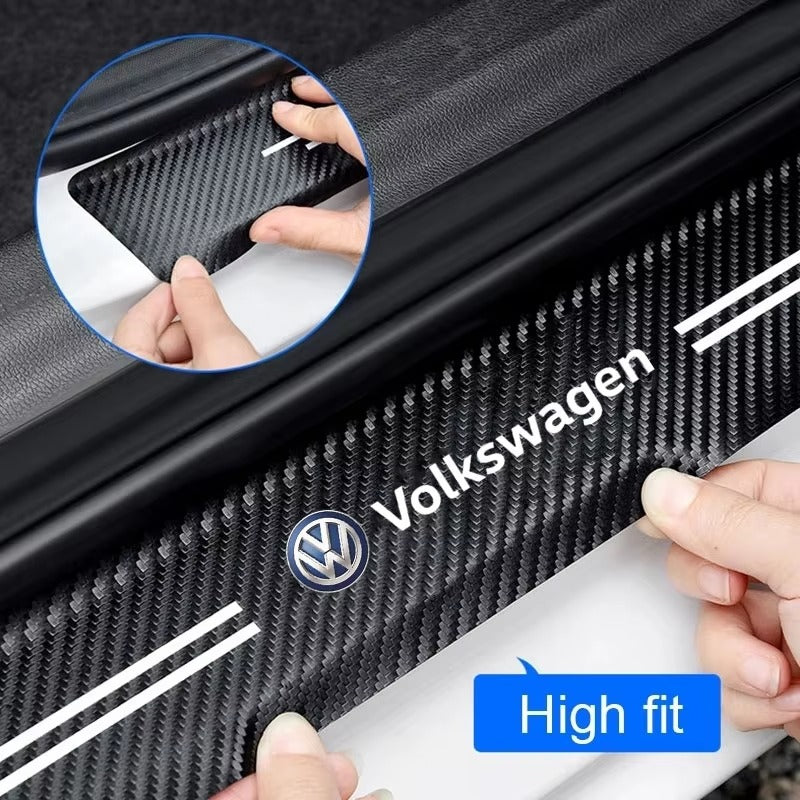 Volkswagen Door Stickers Carbon
