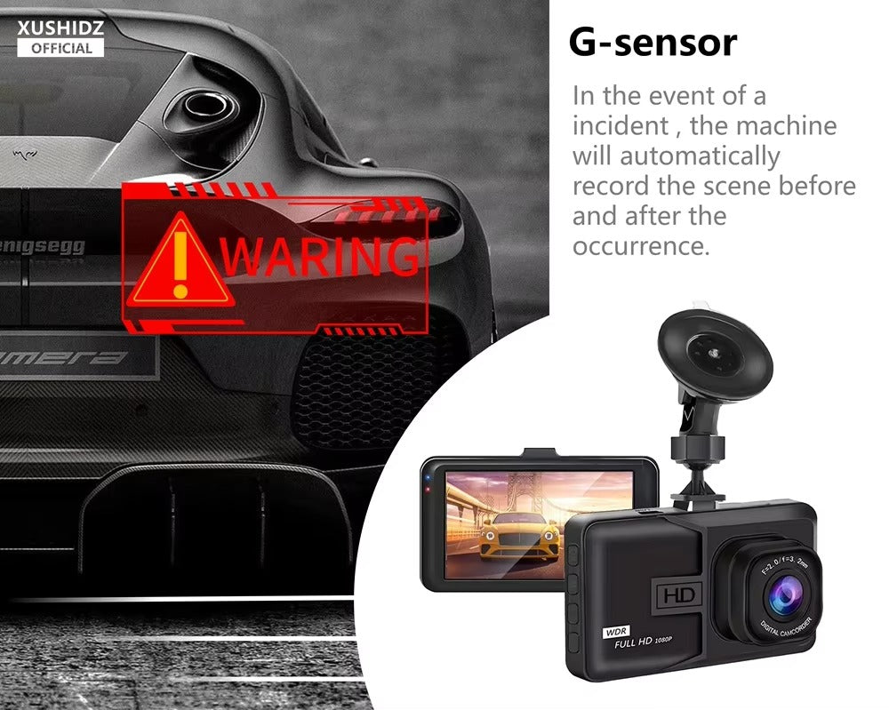 XUSHIDZ 1080P HD Car Dashcam
