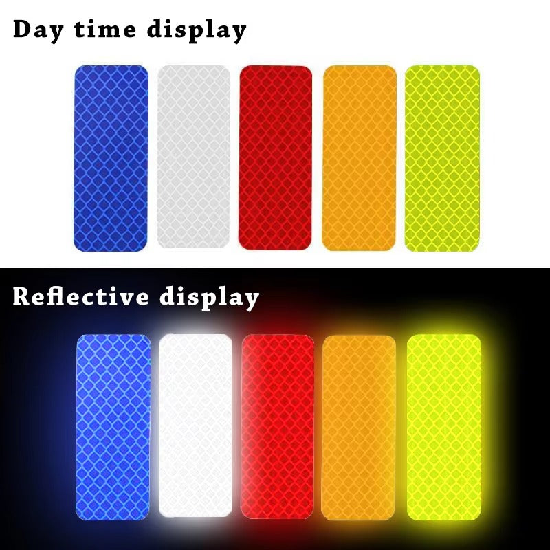10Pcs Car Reflective Safety Stickers