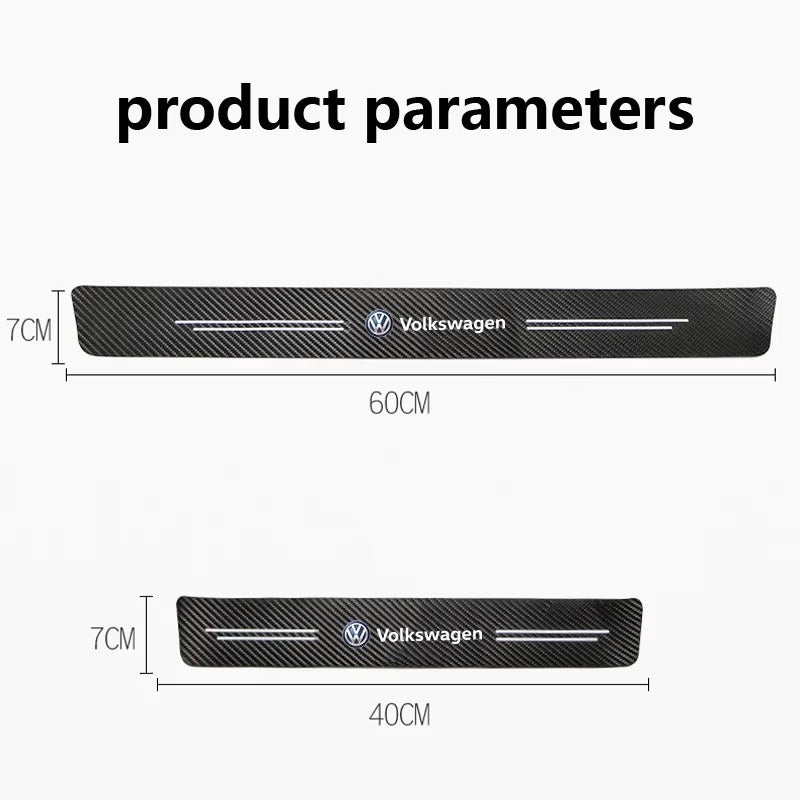 Volkswagen Door Stickers Carbon