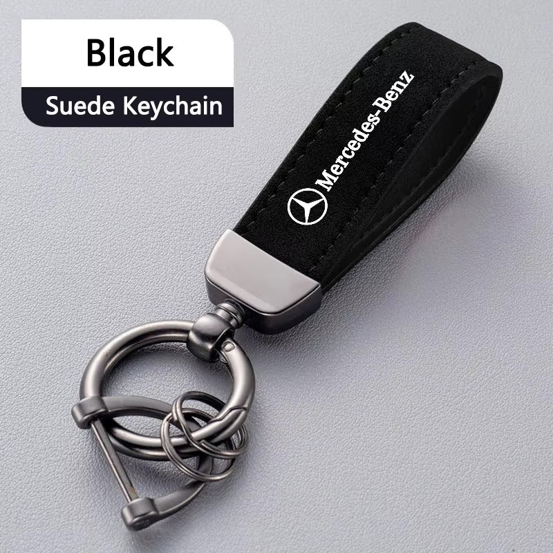 Mercedes Benz Leather Keychain Keyring