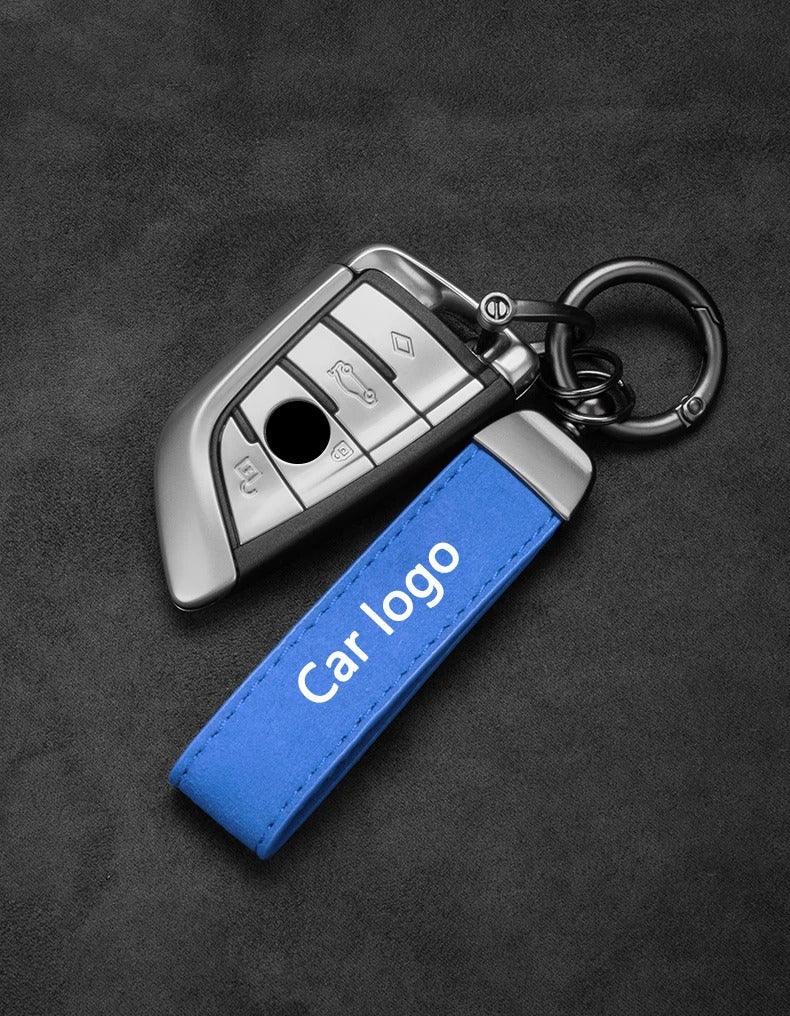 Ford Leather Suede Keychain