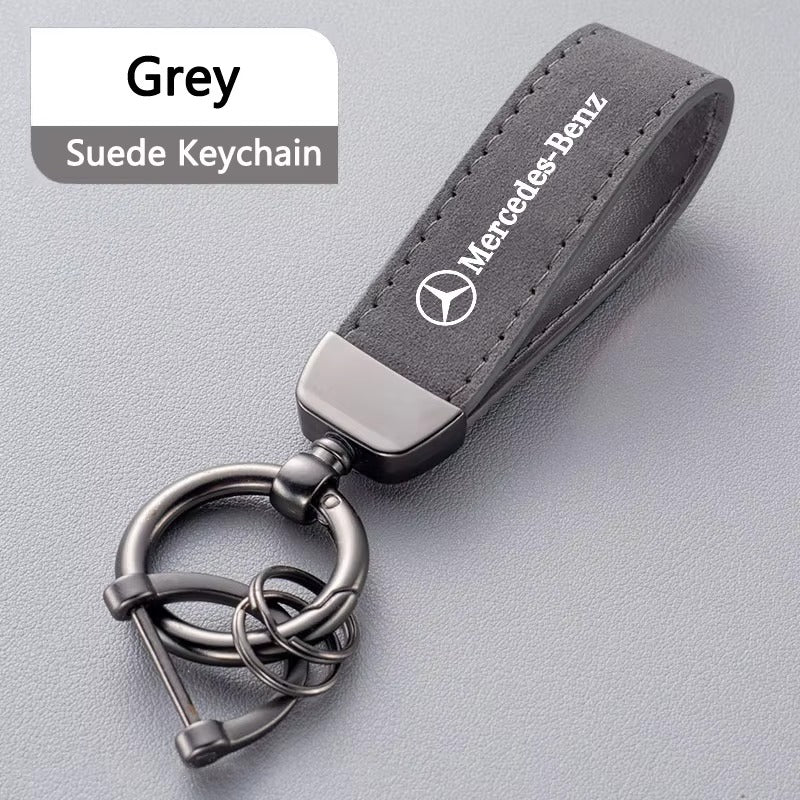 Mercedes Benz Leather Keychain Keyring
