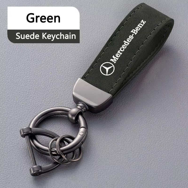 Mercedes Benz Leather Keychain Keyring