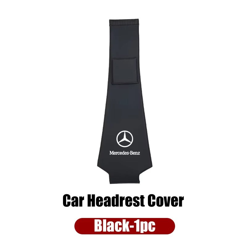 Mercedes Benz Leather Headrest Protective Cover