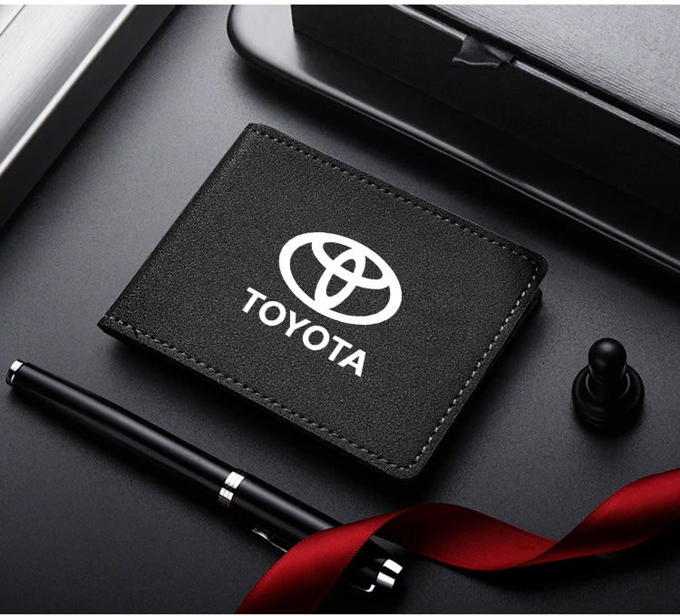 Toyota Suede Car License Holder