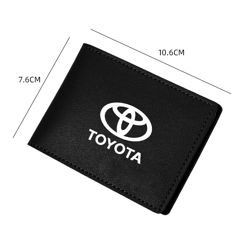 Toyota Suede Car License Holder