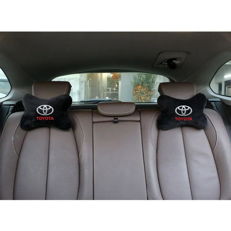 Toyota Car Headrest Pillow + Seatbelt Sleeves