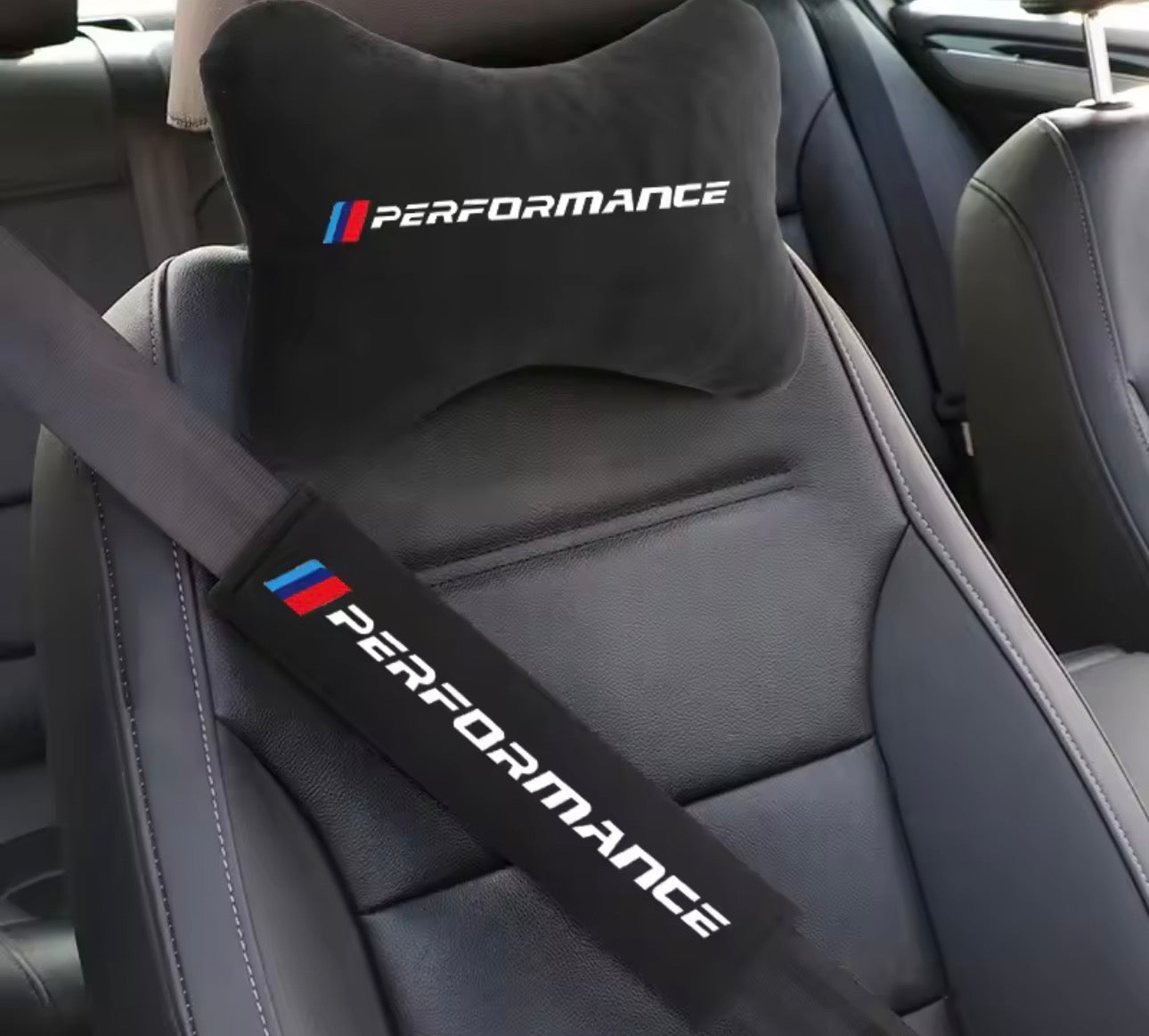 M Performance Headrest + Seatbelt sleeves