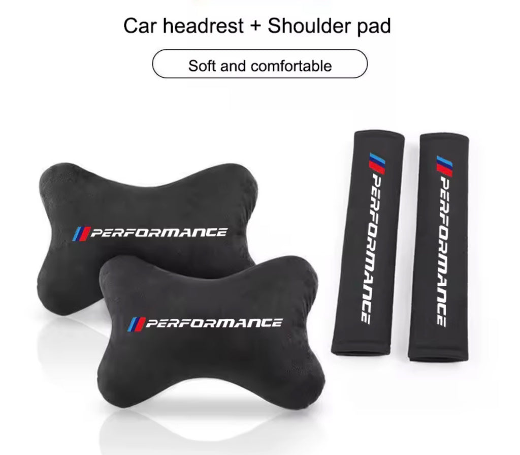 M Performance Headrest + Seatbelt sleeves