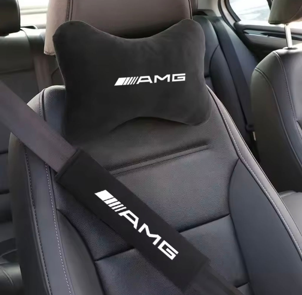 AMG headrest pillow + Seatbelt sleeves
