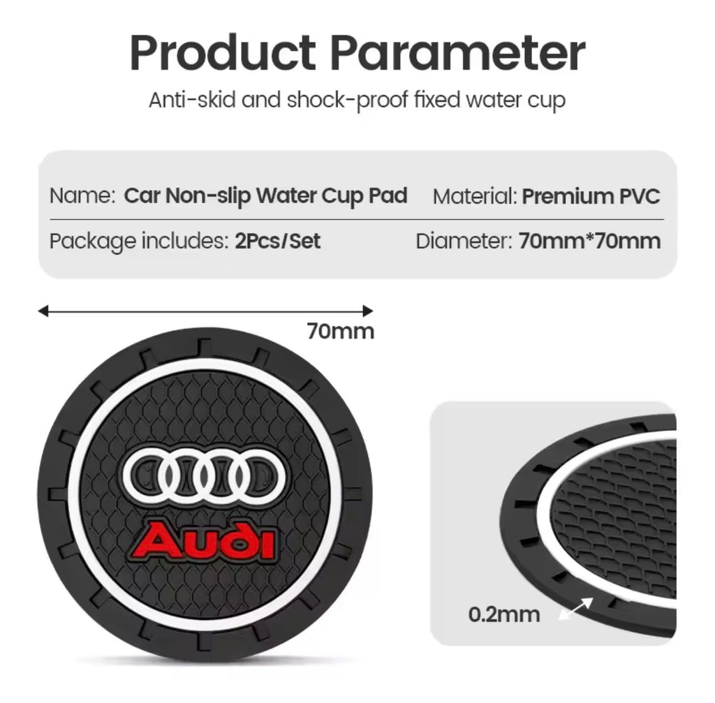 Audi Silicone Cupholder Coaster Set